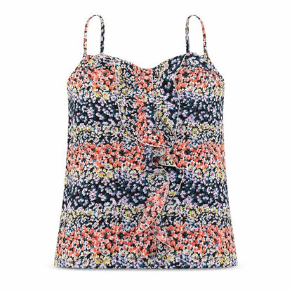 Womens UK Size 10 Oasis Multicoloured Basic Tank