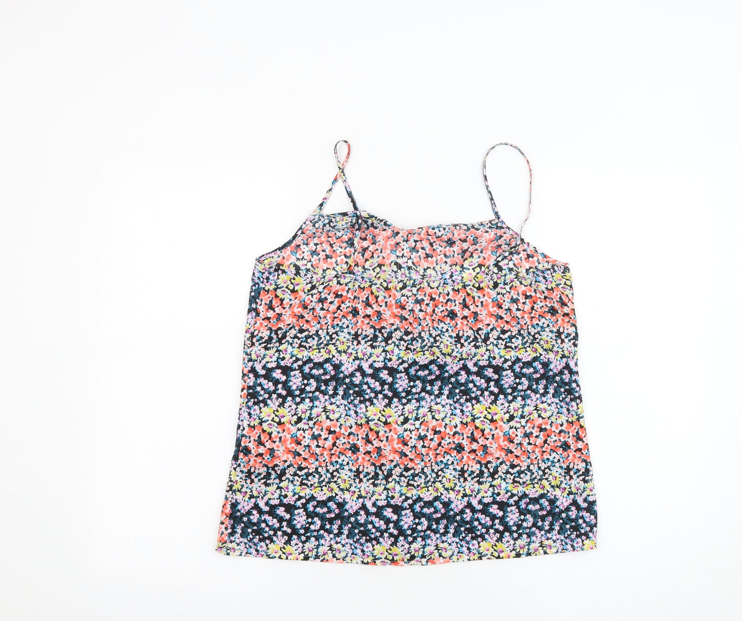 Womens UK Size 10 Oasis Multicoloured Basic Tank