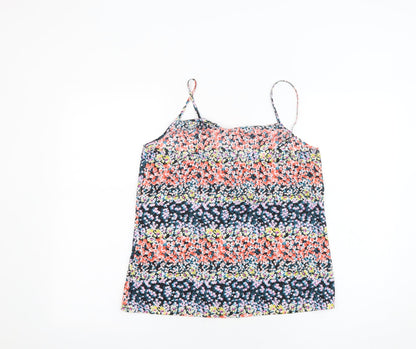 Womens UK Size 10 Oasis Multicoloured Basic Tank