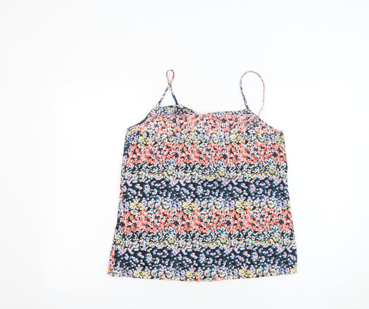 Womens UK Size 10 Oasis Multicoloured Basic Tank