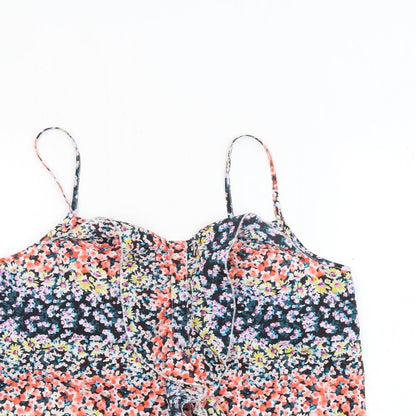 Womens UK Size 10 Oasis Multicoloured Basic Tank