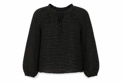 Womens UK Size 8 Marks and Spencer Black  Blouse