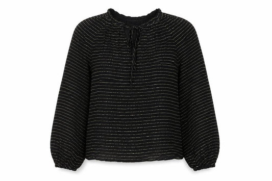 Womens UK Size 8 Marks and Spencer Black  Blouse