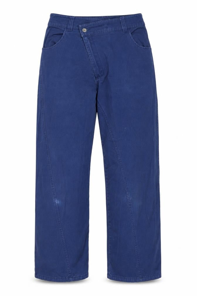 Womens UK Size 10 COLLUSION Relaxed Fit Straight Blue Jeans