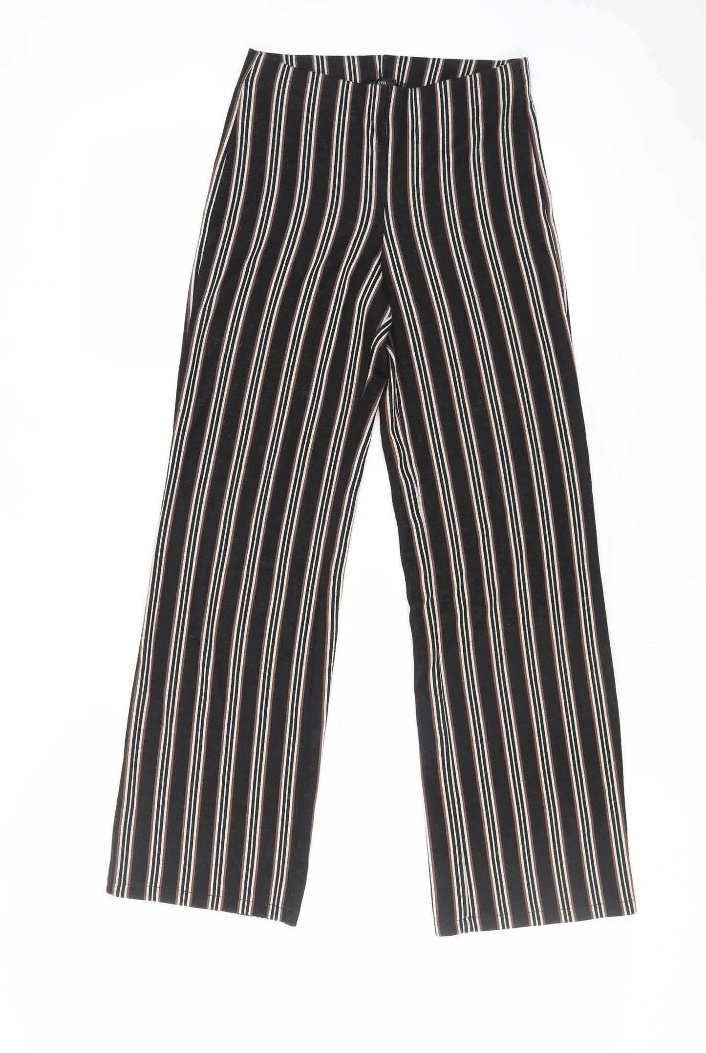 River Island Women's Black Striped Trousers - Size S