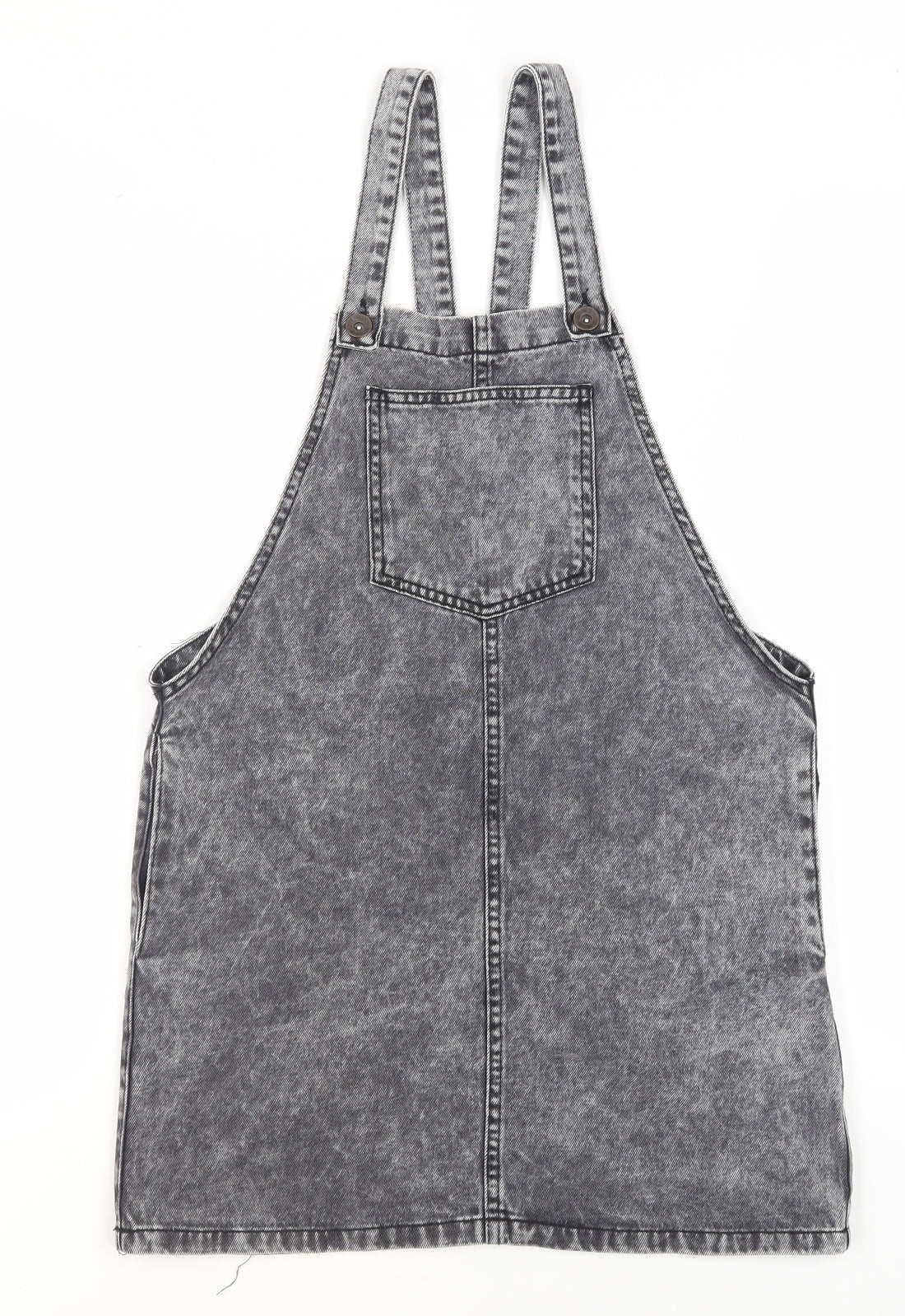 New Look Girls Grey Denim Pinafore Dress 12 Years