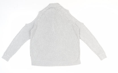 Womens UK Size 12 Divided Grey Pullover Jumper