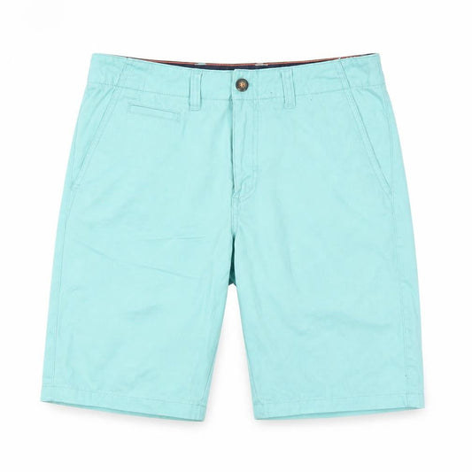 Front view of Johnnie b Blue Chino Shorts, unisex m, cotton, casual