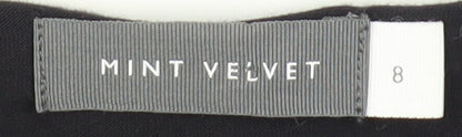 Womens UK Size 8 Mint Velvet Black Basic Blouse