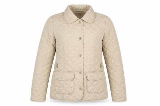 Dorothy Perkins Women Beige Quilted Jacket Size 8
