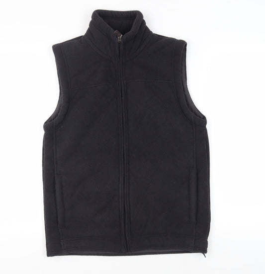 Marks and Spencer Black Fleece Waistcoat M