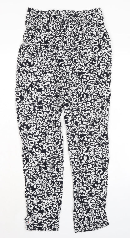 Womens UK Size 8 Marks and Spencer Regular Fit  Black Trousers