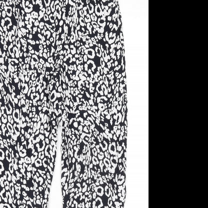 Womens UK Size 8 Marks and Spencer Regular Fit  Black Trousers