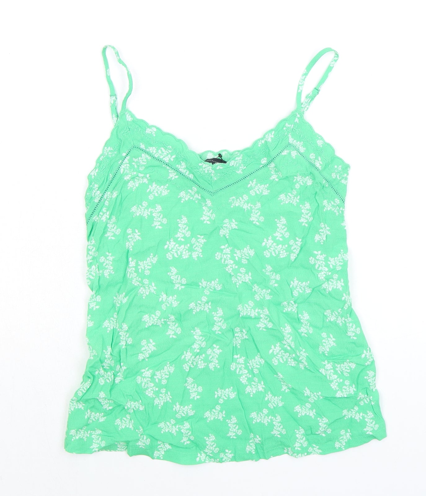 Womens UK Size 6 Marks and Spencer Green Camisole Tank