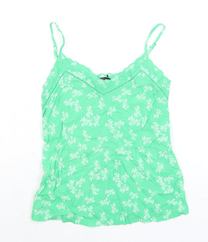 Womens UK Size 6 Marks and Spencer Green Camisole Tank