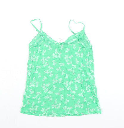 Womens UK Size 6 Marks and Spencer Green Camisole Tank