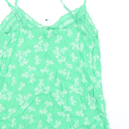 Womens UK Size 6 Marks and Spencer Green Camisole Tank