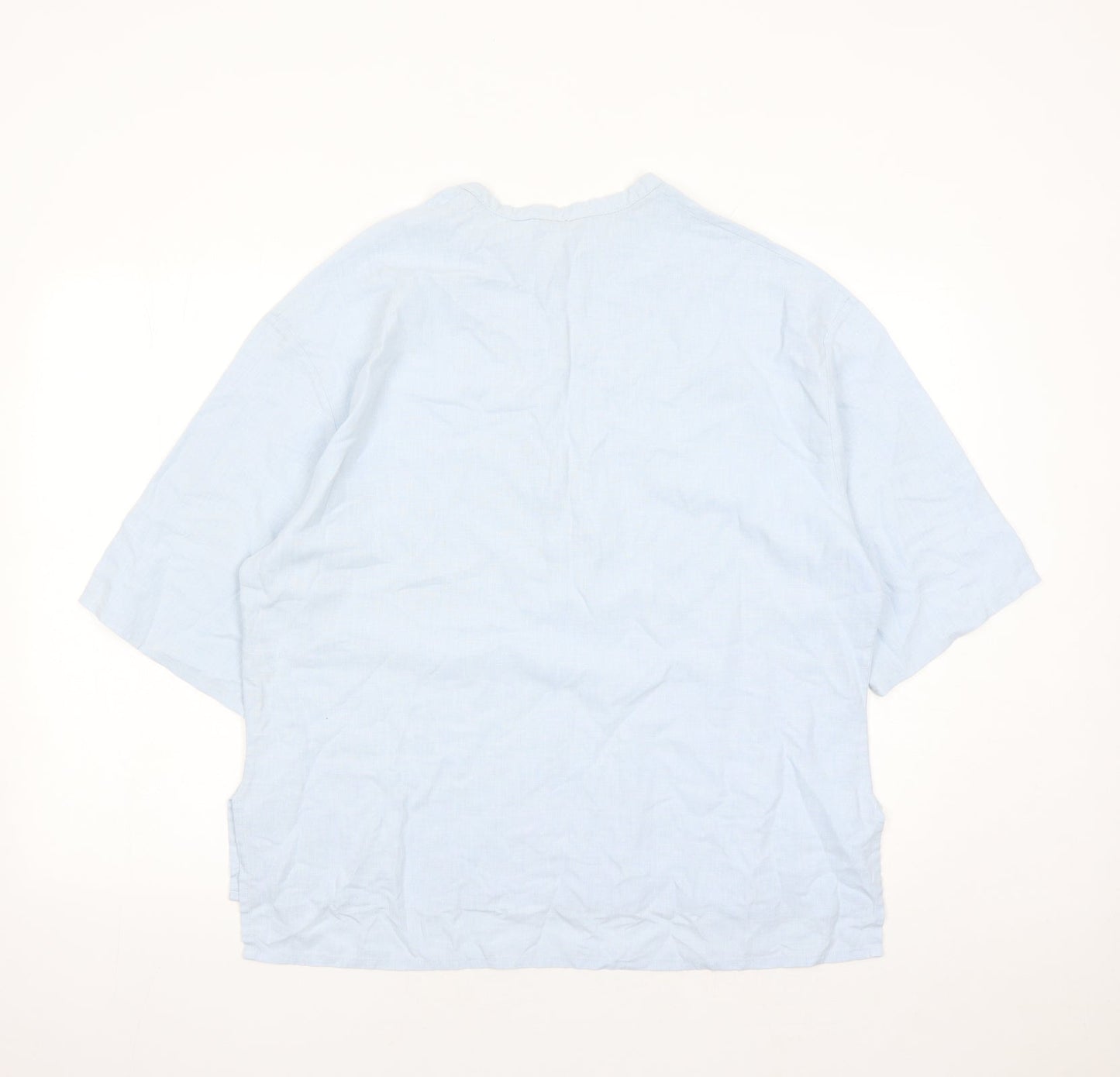 Womens UK Size 14 St Michael Blue Basic Blouse