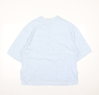 Womens UK Size 14 St Michael Blue Basic Blouse