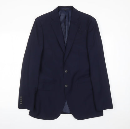 Mens UK Size 38 Marks and Spencer Regular Blue Suit Jacket