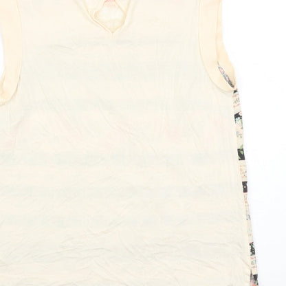Womens UK Size M Oasis Ivory Basic Blouse