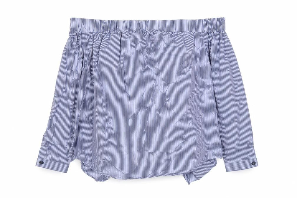 Womens UK Size 10 Topshop Blue Basic Blouse