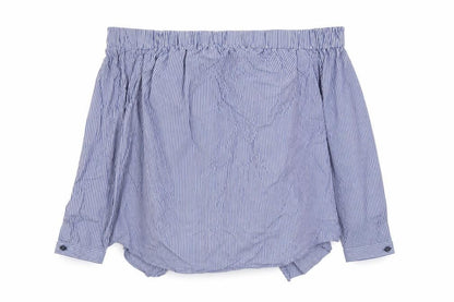 Womens UK Size 10 Topshop Blue Basic Blouse