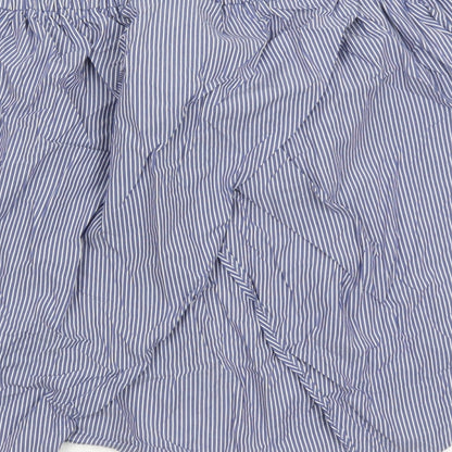 Womens UK Size 10 Topshop Blue Basic Blouse