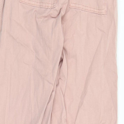 Womens UK Size 8 Marks and Spencer Regular Fit  Pink Trousers