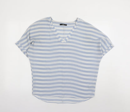Womens UK Size 10 Oasis Blue Basic Blouse