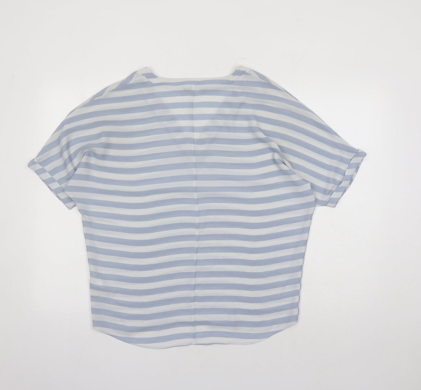 Womens UK Size 10 Oasis Blue Basic Blouse