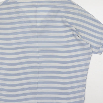 Womens UK Size 10 Oasis Blue Basic Blouse