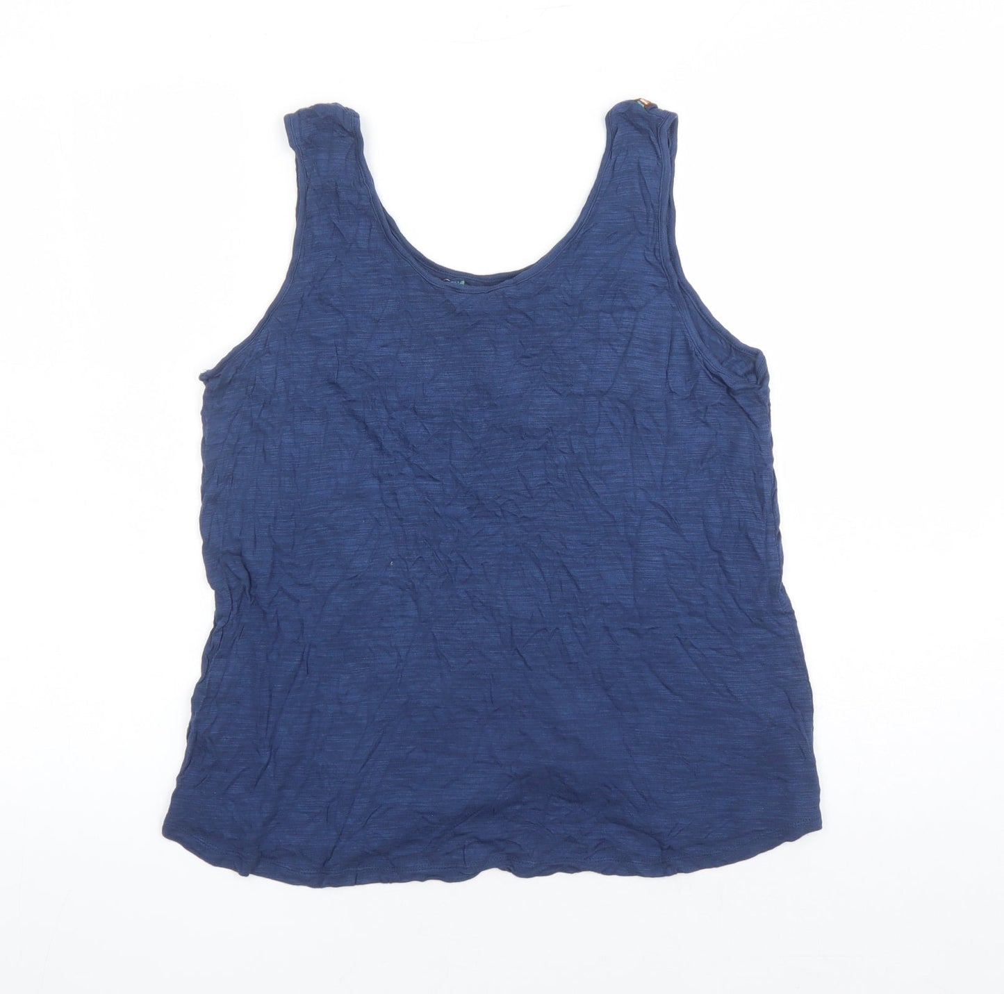 Womens UK Size XL Cable & Gauge Blue Basic Tank