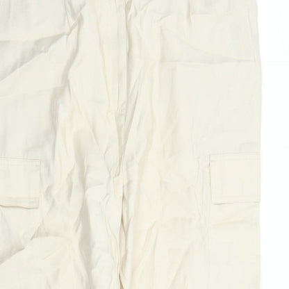 Womens UK Size 20 Marks and Spencer Regular Fit Cargo Beige Trousers