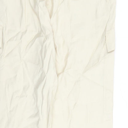 Womens UK Size 20 Marks and Spencer Regular Fit Cargo Beige Trousers