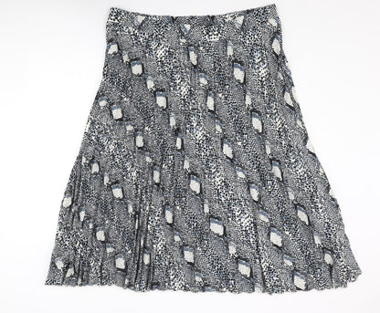Marks and Spencer Womens Multicoloured Animal Print Polyester Pleated Skirt Size 22 - Snake Print