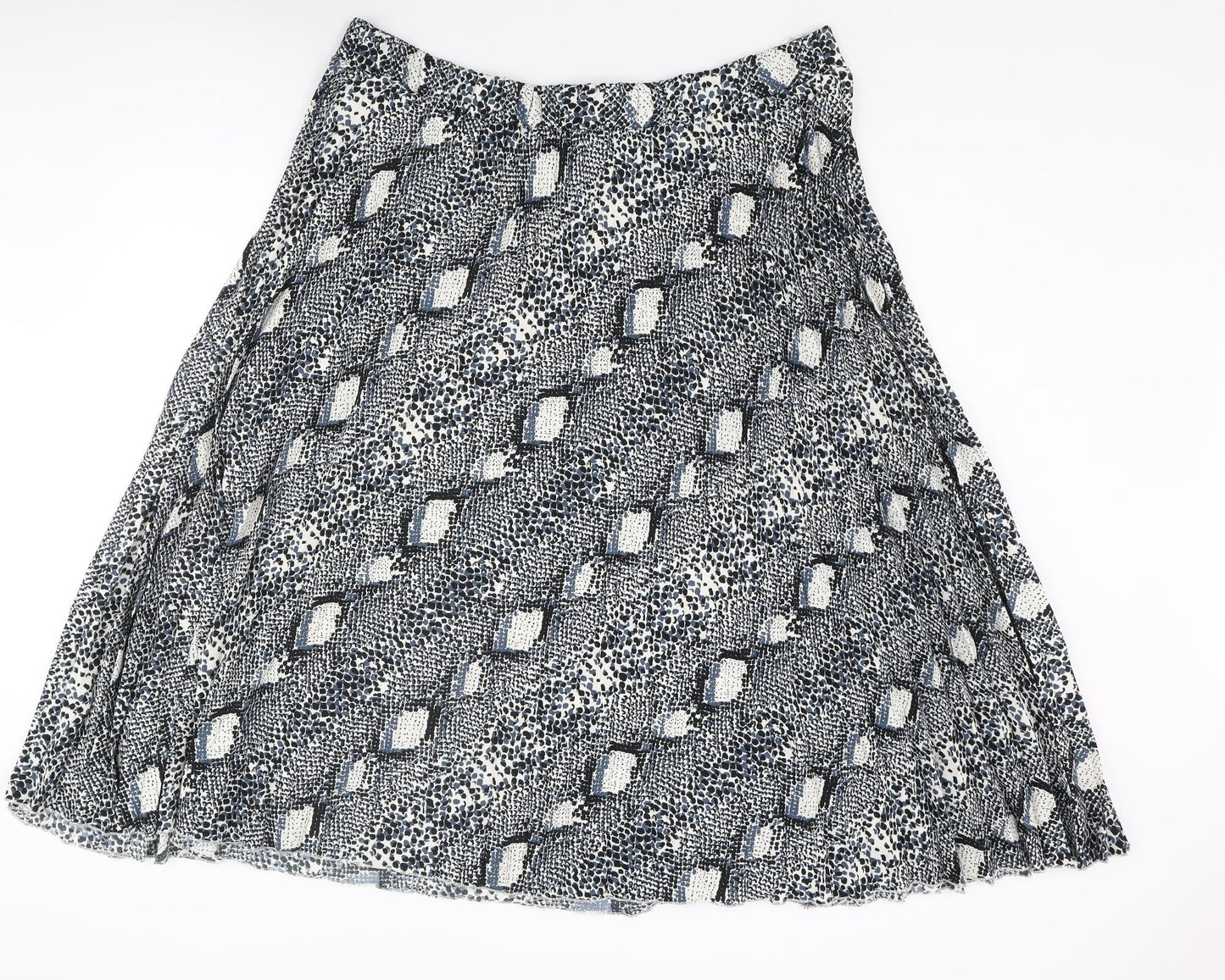 Marks and Spencer Womens Multicoloured Animal Print Polyester Pleated Skirt Size 22 - Snake Print