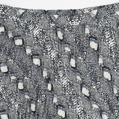 Marks and Spencer Womens Multicoloured Animal Print Polyester Pleated Skirt Size 22 - Snake Print