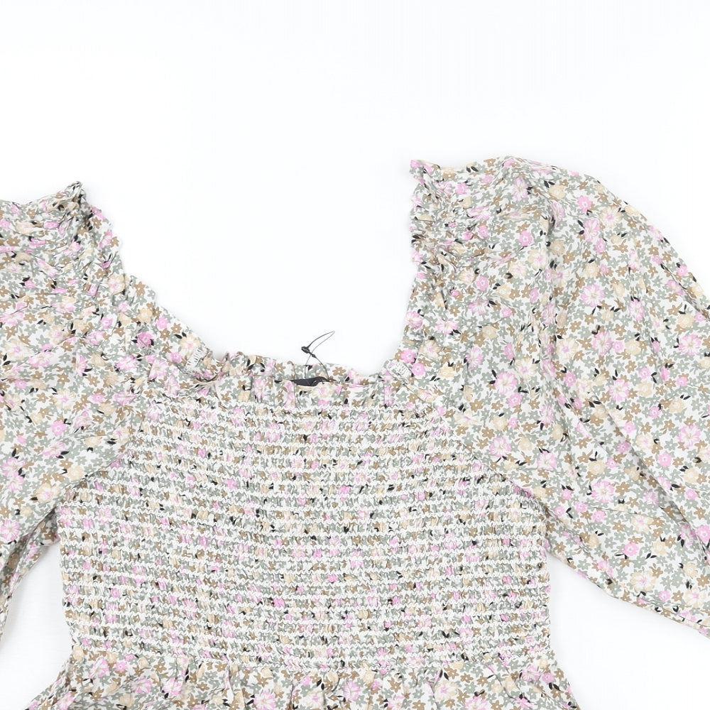 Womens UK Size 6 Marks and Spencer Multicoloured Basic Blouse