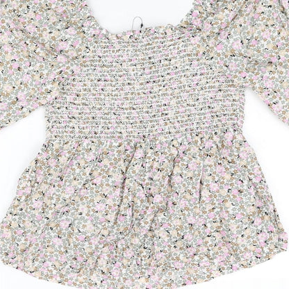 Womens UK Size 6 Marks and Spencer Multicoloured Basic Blouse