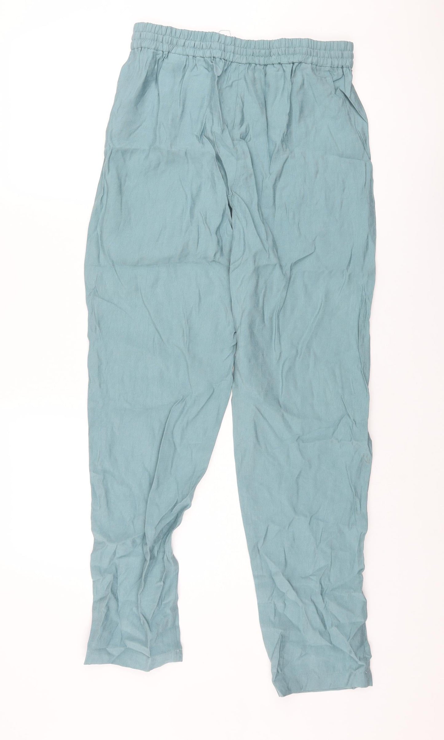 Womens UK Size 10 Marks and Spencer Regular Fit  Blue Trousers