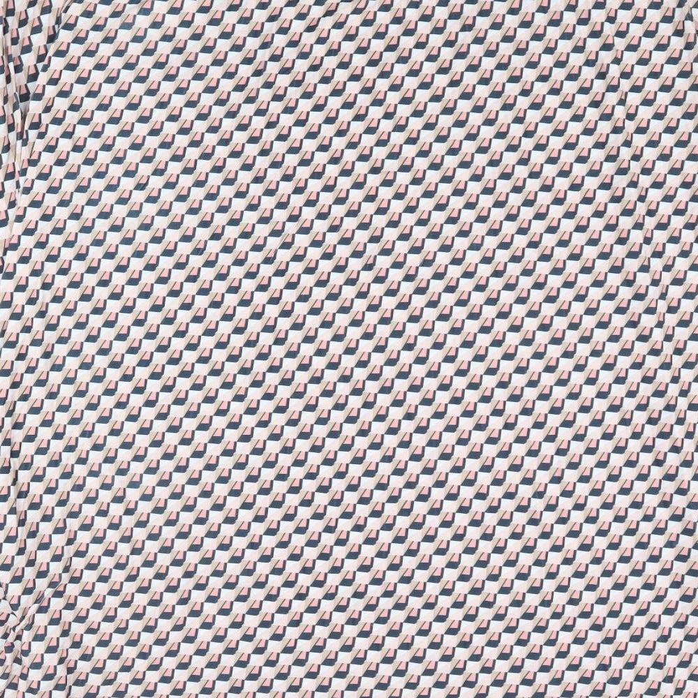 Marks and Spencer Womens Multicoloured Geometric Polyester A-Line Skirt Size 24