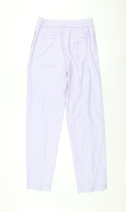 Womens UK Size 10 Marks and Spencer Regular Fit  Purple Trousers