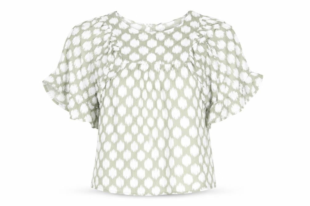 Womens UK Size 6 Marks and Spencer Green Basic Blouse