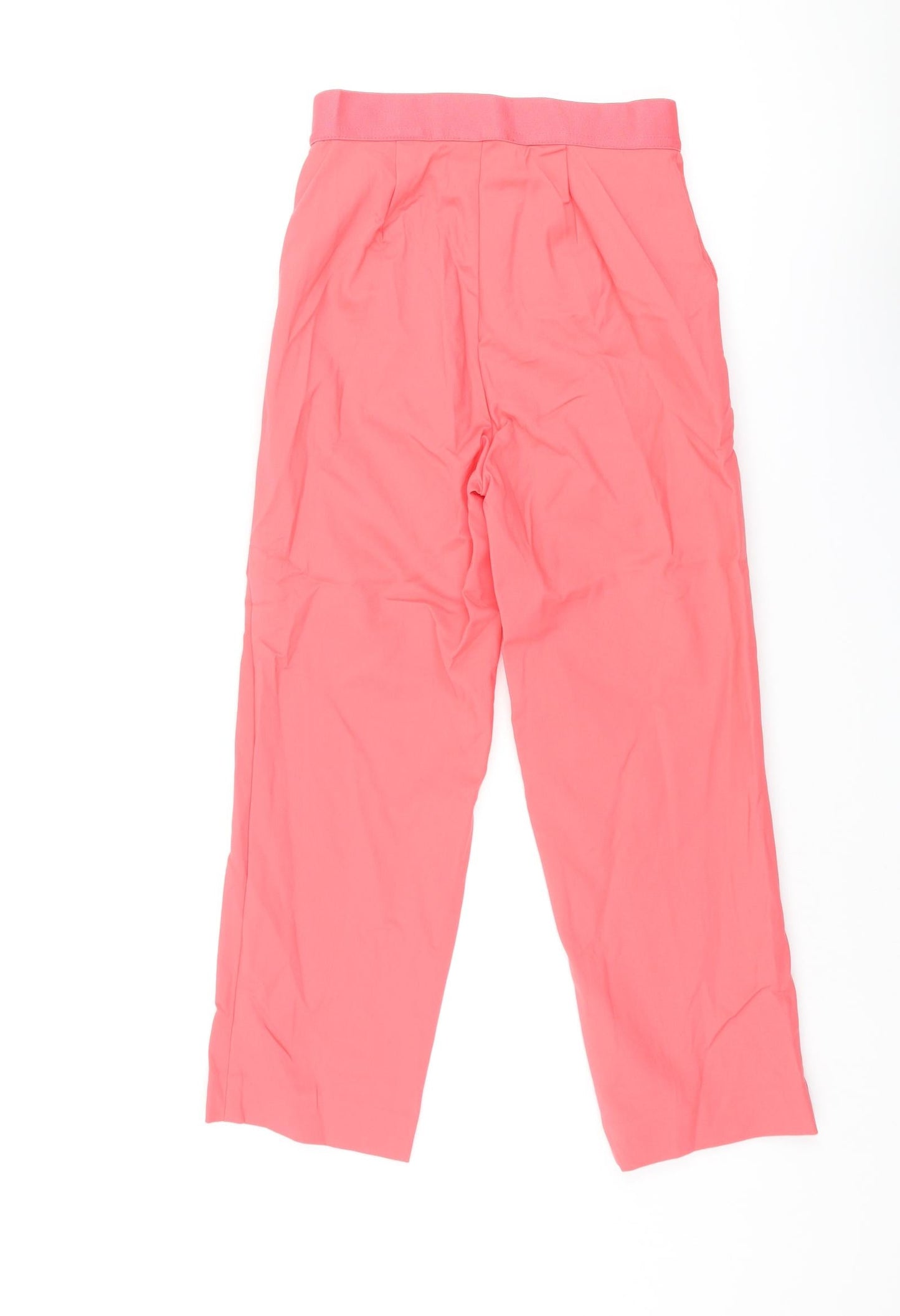 Womens UK Size 6 Marks and Spencer Regular Fit Cropped Pink Trousers