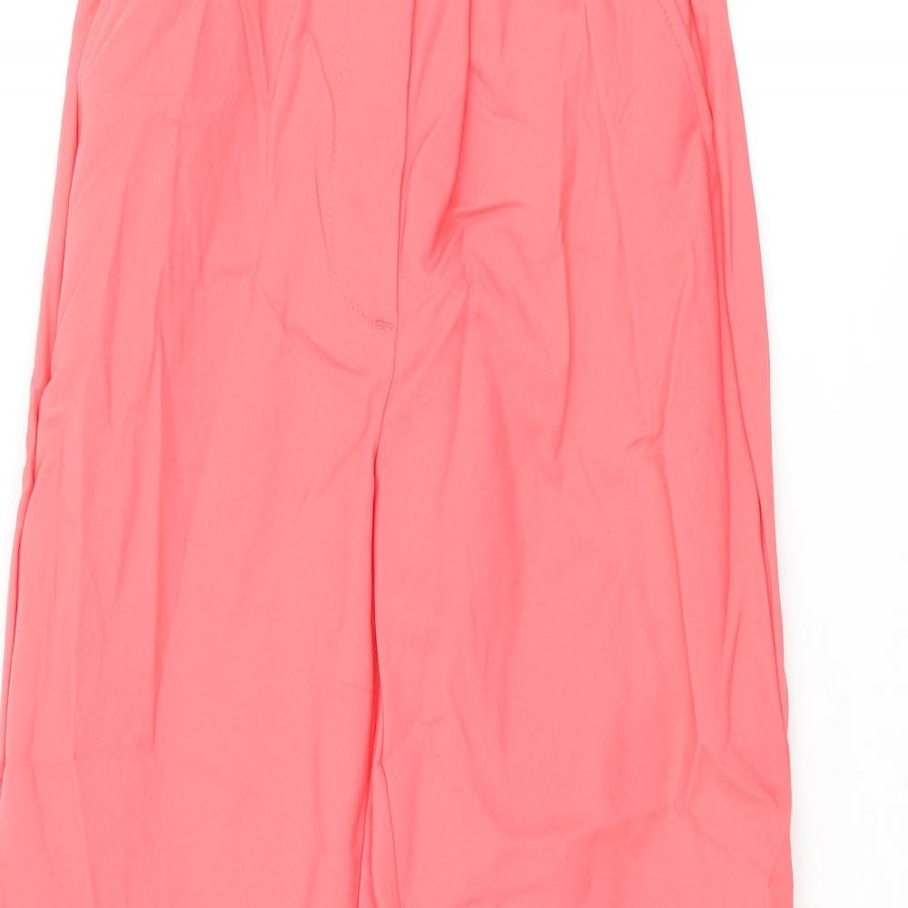 Womens UK Size 6 Marks and Spencer Regular Fit Cropped Pink Trousers