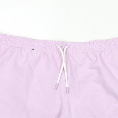 Marks and Spencer Mens Purple Polyester Bermuda Shorts Size 2XL L6 in Regular Drawstring - Swim Shorts