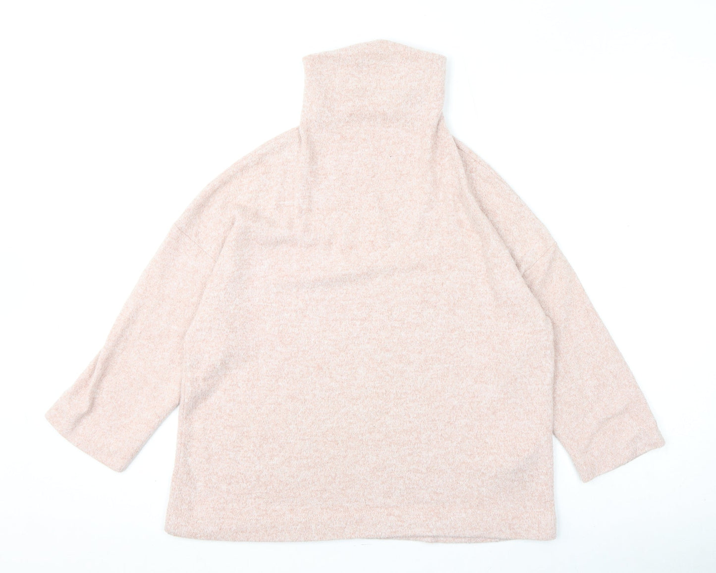 Womens UK Size M Stradivarius Pink Pullover Jumper