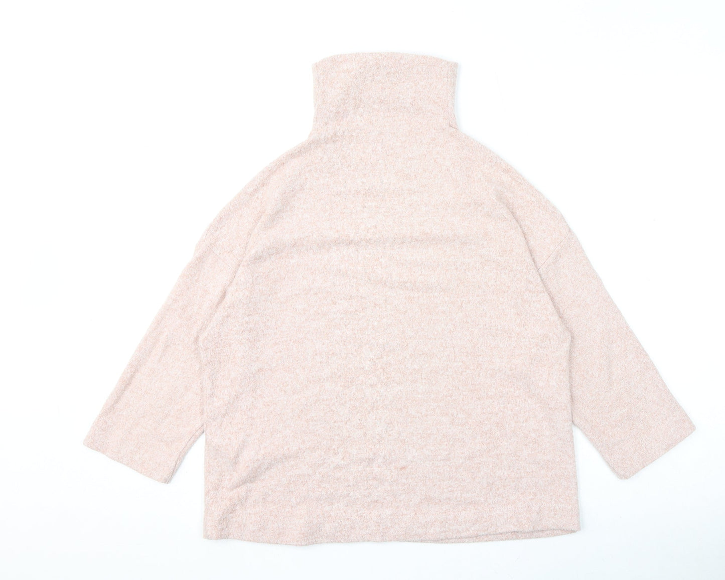 Womens UK Size M Stradivarius Pink Pullover Jumper
