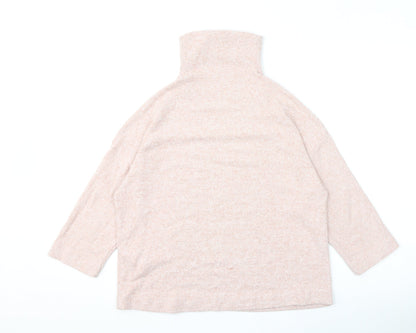 Womens UK Size M Stradivarius Pink Pullover Jumper